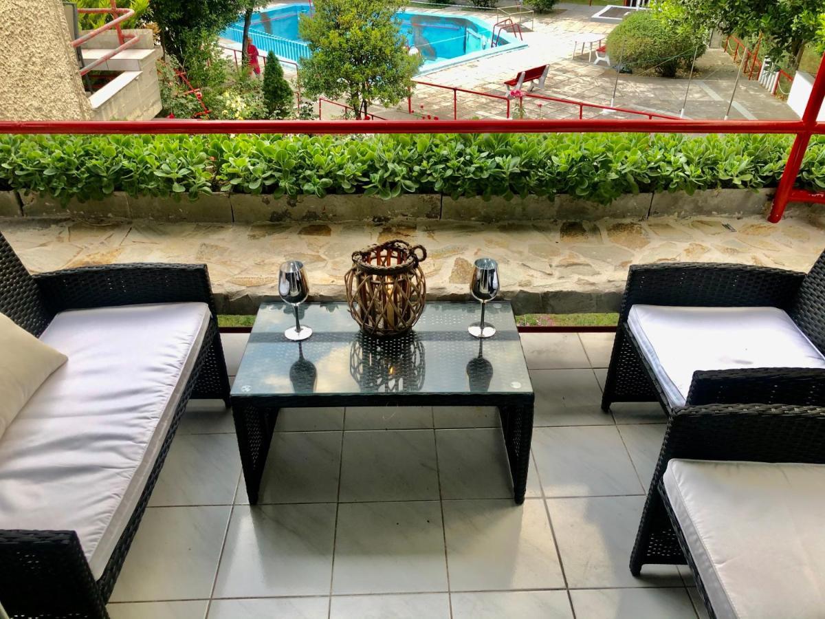 VillaVictoria Marias view pool apartment Peraía Esterno foto